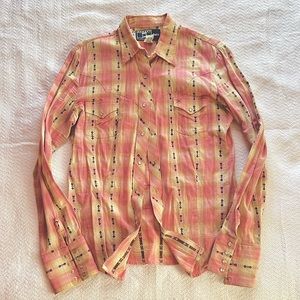 Cowboy equipment pink flannel